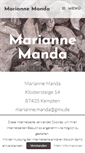 Mobile Screenshot of mariannemanda.com